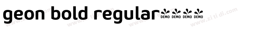 geon bold regular字体转换